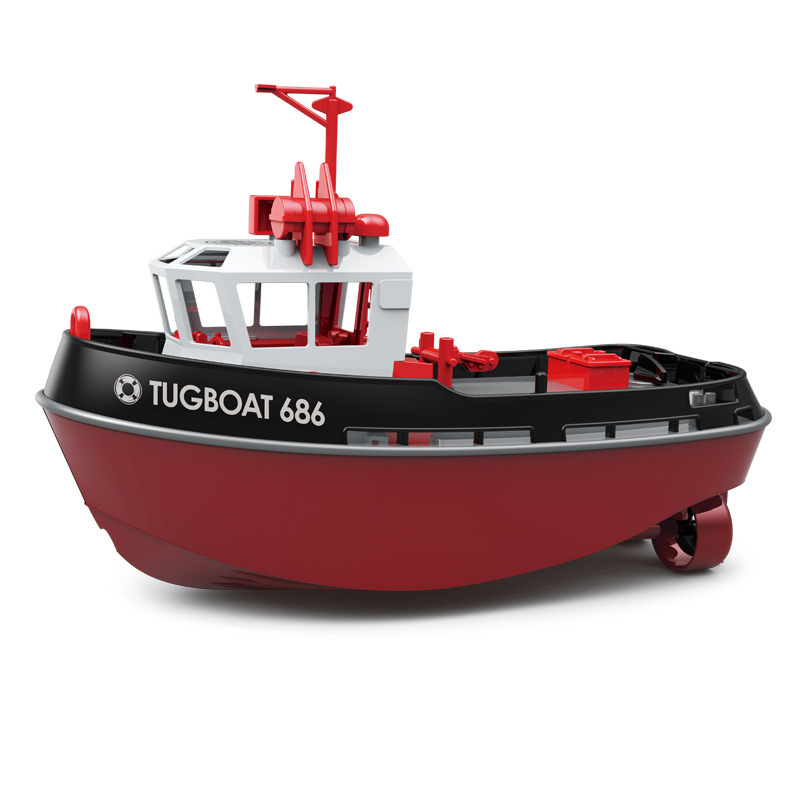Cross-border remote control tugboat charging high-speed speedboat ship wireless electric boy children water toy boat model