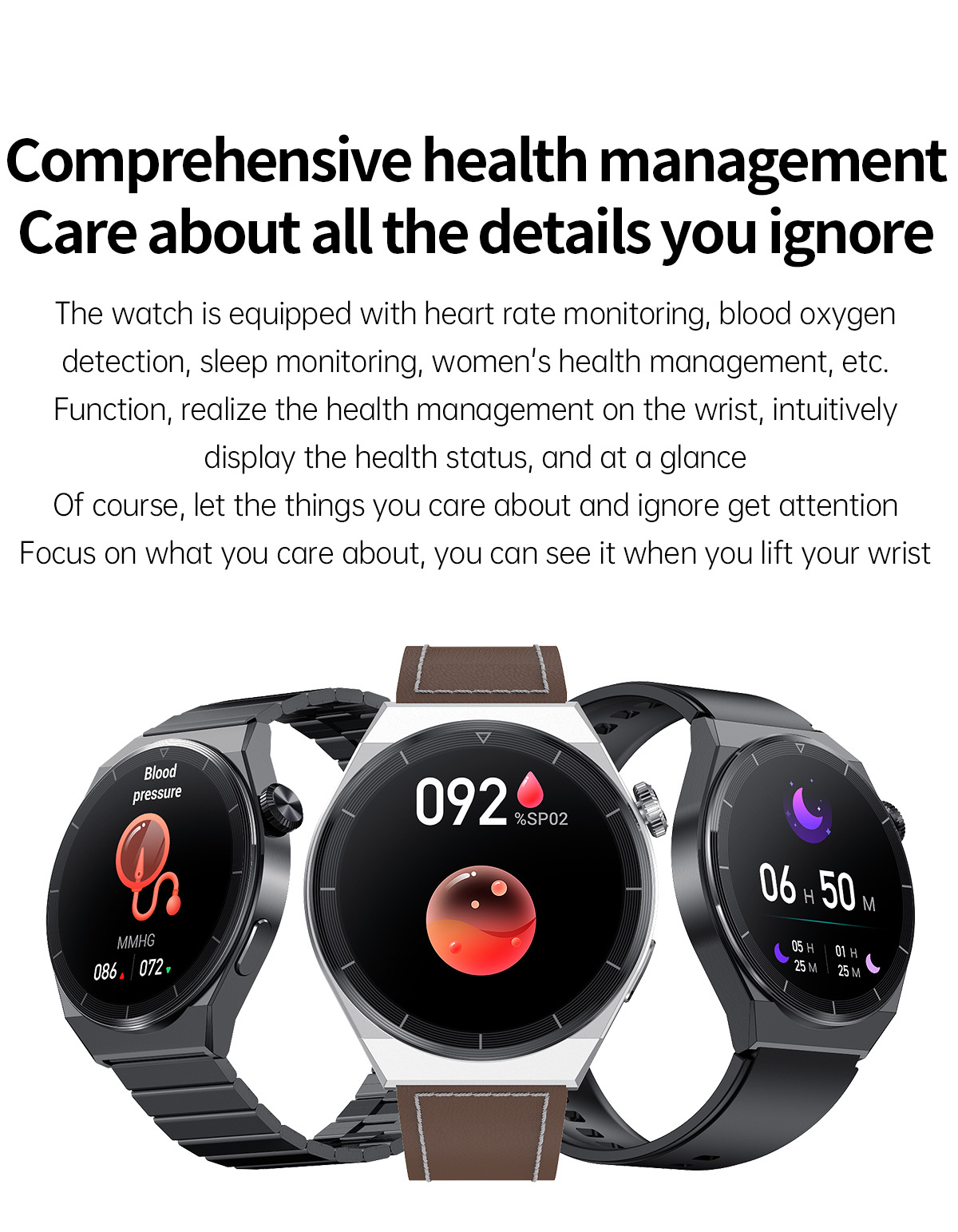 GT3PRO Smart Watch Bluetooth Anruf Herzfrequenz kabelloses Aufladen_voghion.com