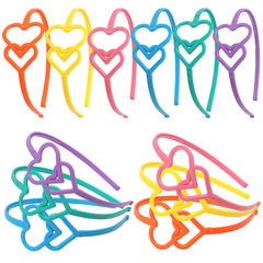 Manufacturer Direct Wholesale Amazon Cross-border Bestselling Valentine's Day Accessories Heart-shaped Headband Children's Headband