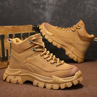 Платформенные низкие мужские ботинки (Martens), массивная подошва, осенняя повседневная обувь, размеры 39–44