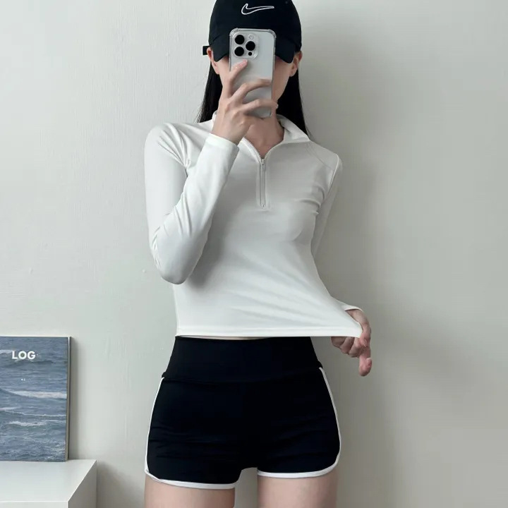 2024 New Korean-style Sports Swimsuit Sexy Slim-fit Belly-covering High Waist Long-sleeved Conservative Split Swimsuit Women's Two-piece Set 2024 New Korean-style Sports Swimsuit Sexy Slim-fit Belly-covering High Waist Long-sleeved Conservative Split Swimsuit Women's Two-piece Set