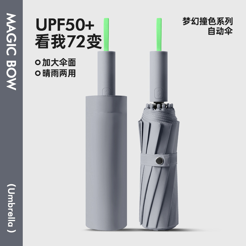 128骨遮阳伞女折叠高级感男士加大自动太阳伞防晒晴雨两用伞|undefined