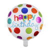 18 -inch birthday happy circular aluminum film balloon Happy Birthday aluminum foil balloon new children's toys