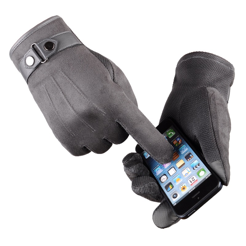 Velluto invernale anticaduta Velluto da uomo caldo touch screen Guanti da guida e da ciclismo per sport all'aria aperta Guanti leggeri da sci caldi e confortevoli_voghion.com