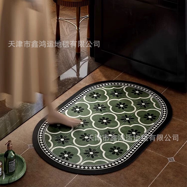 Bathroom Diatom Mud Mat Bathroom Door Advanced Sense Shower Water Absorbent Anti-Slip Anti-Drop Mat Door Mat Bathroom Diatom Mud Mat Bathroom Door Advanced Sense Shower Water Absorbent Anti-Slip Anti-Drop Mat Door Mat