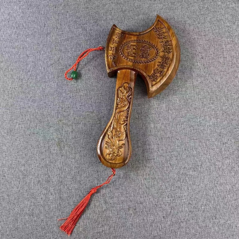 肥城桃木剑 桃木斧头 景区 地摊工艺品 桃木剑 雕刻木质桃木拐杖|undefined