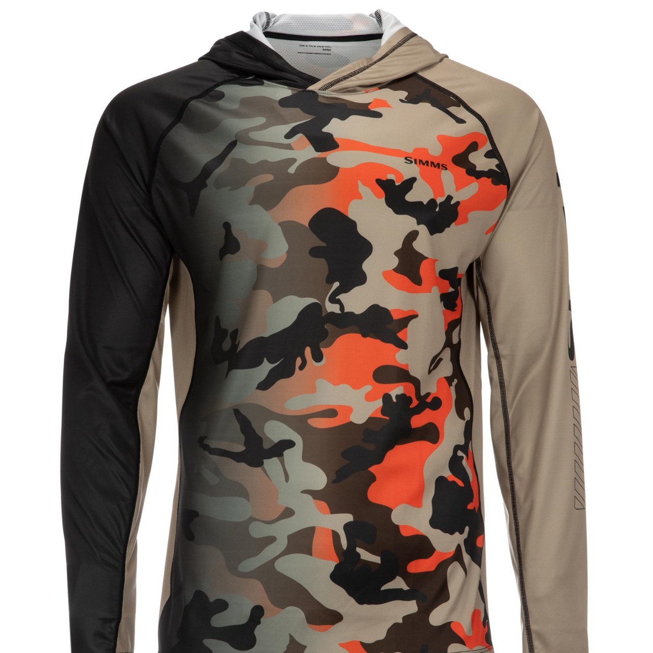 Simms Fishing Hoodies Rash Guard Beach Suit Breathable Long Sleeve T-Shirt with Hood Fishing Suit