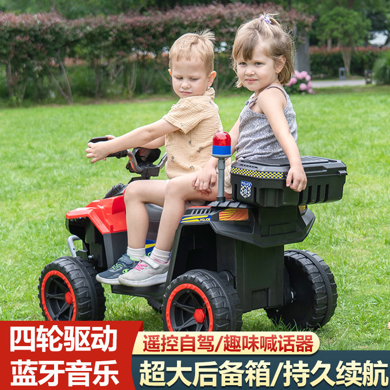 儿童电动汽车沙滩车越野车四驱可遥控高速大童男孩玩具车可坐大人|undefined