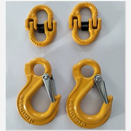 其他索具;吊钩、抓钩;连接环