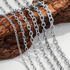 基礎強保色チタン鋼o字鎖延長チェーンアクセサリーチェーン手作りdiyブレスレットネックレス金物アクセサリー部品