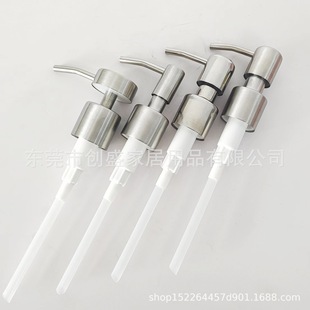 304 Stainless Steel Spot Pump Head 24-410 Silver White Shampoo Black Gold Flat Bright Gold Hand Pressure Lotion Pump Head