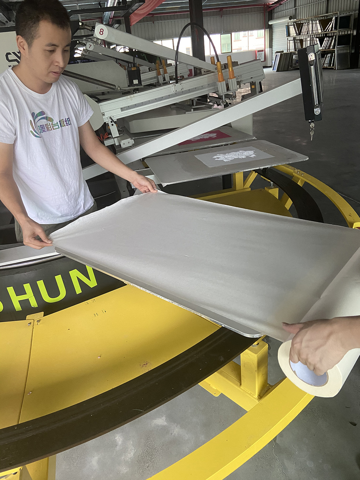 Printed silk screen printing board paper, oval machine board paper, positioning paper, transfer paper, non-adhesive, high viscosity, durable, easy to operate
