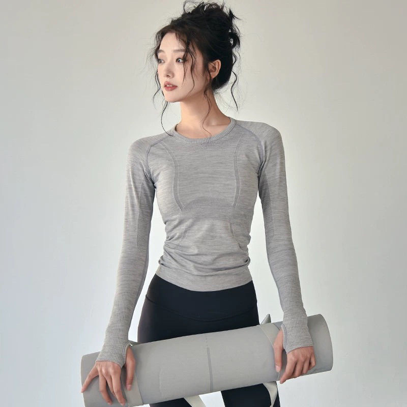 Yoga Clothes, Quick-Drying Clothes, Long-Sleeved Fitness Clothes, Women's Sports Tops, Autumn and Winter Pilates Training Clothes Yoga Clothes, Quick-Drying Clothes, Long-Sleeved Fitness Clothes, Women's Sports Tops, Autumn and Winter Pilates Training Clothes