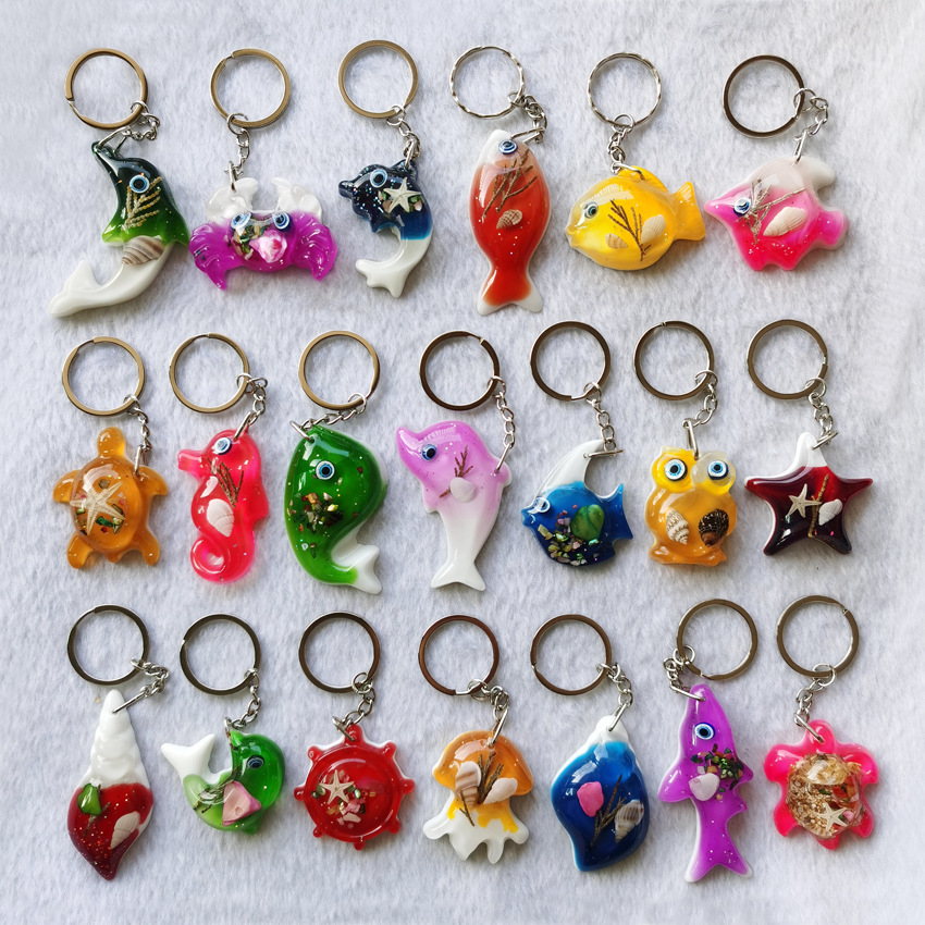 真标本昆虫琥珀钥匙扣 琥珀包包挂件树脂饰品景区地摊展销会货源