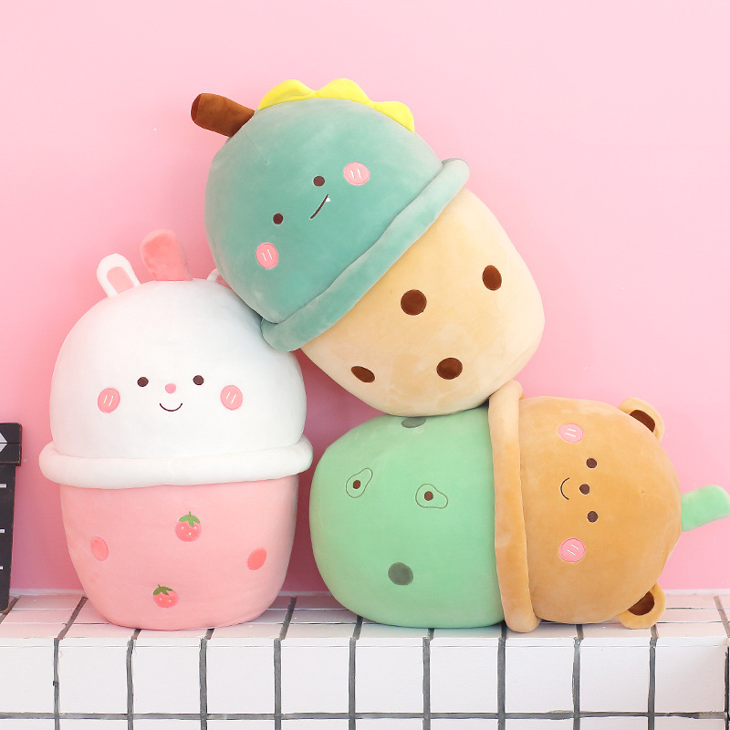 Cute plush tea cup with animals
