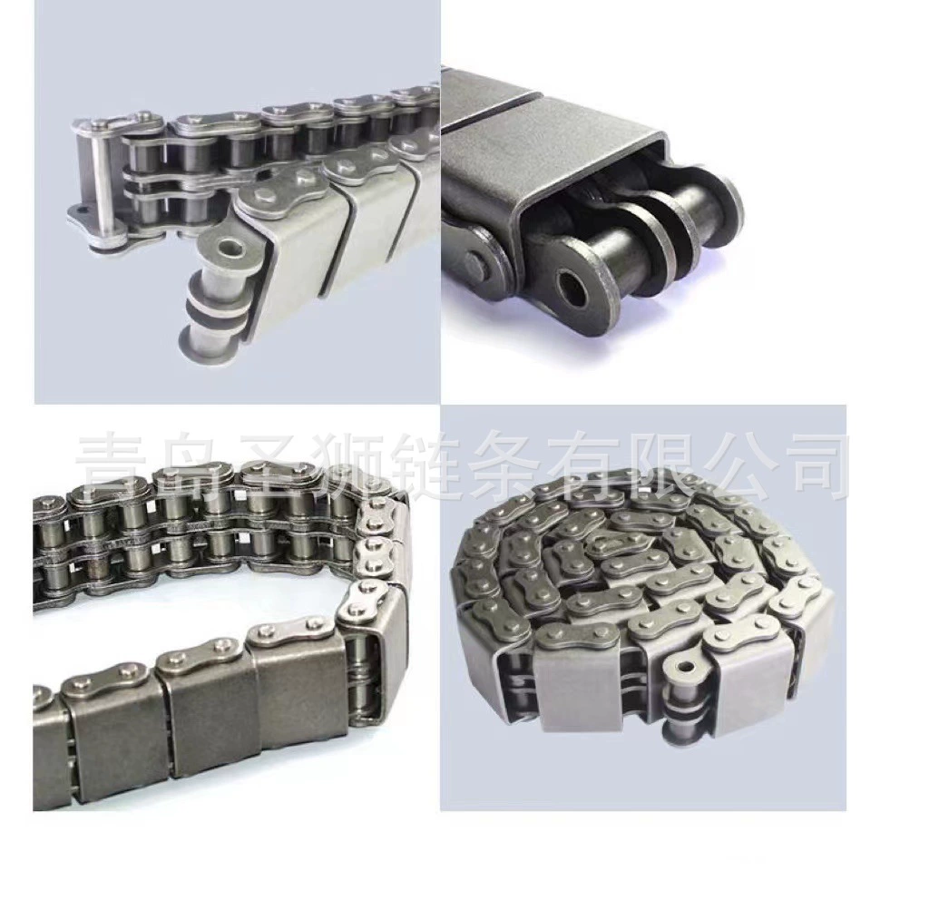 Пищевая фармацевтическая Специальная нержавеющая сталь 304 316L U-образная цепь с крышкой одинарная и двухрядная U-образная конвейерная цепь с крышкой