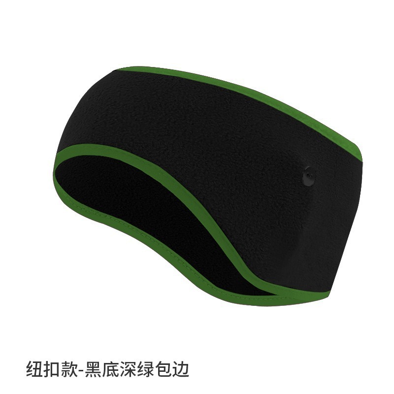 亚马逊防寒发带纯色抓绒防风额头保暖头带加绒加厚跑步运动护耳带|undefined
