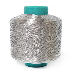 Factory-supplied double-braided 120D cotton yarn—coarse thread in 2-, 3-, 4-, and 6-strand versions; metallic and silver threads available. Large-volume embroidery textiles at discounted prices!