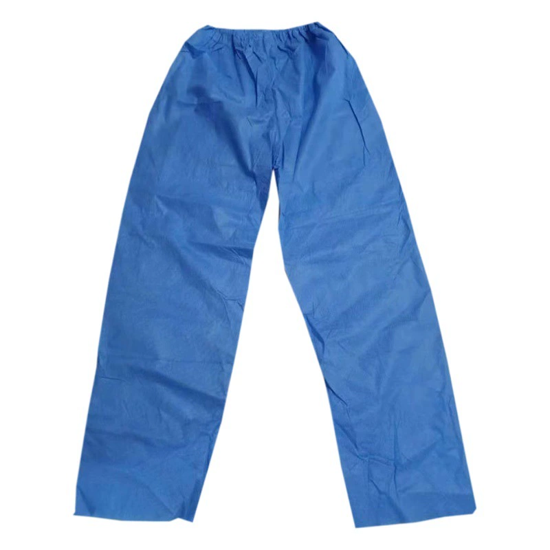 Одноразовые штаны из нетканого материала SMS, штаны для ухода за пожилыми людьми, утолщенные, дышащие, пылезащитные, для осмотров.