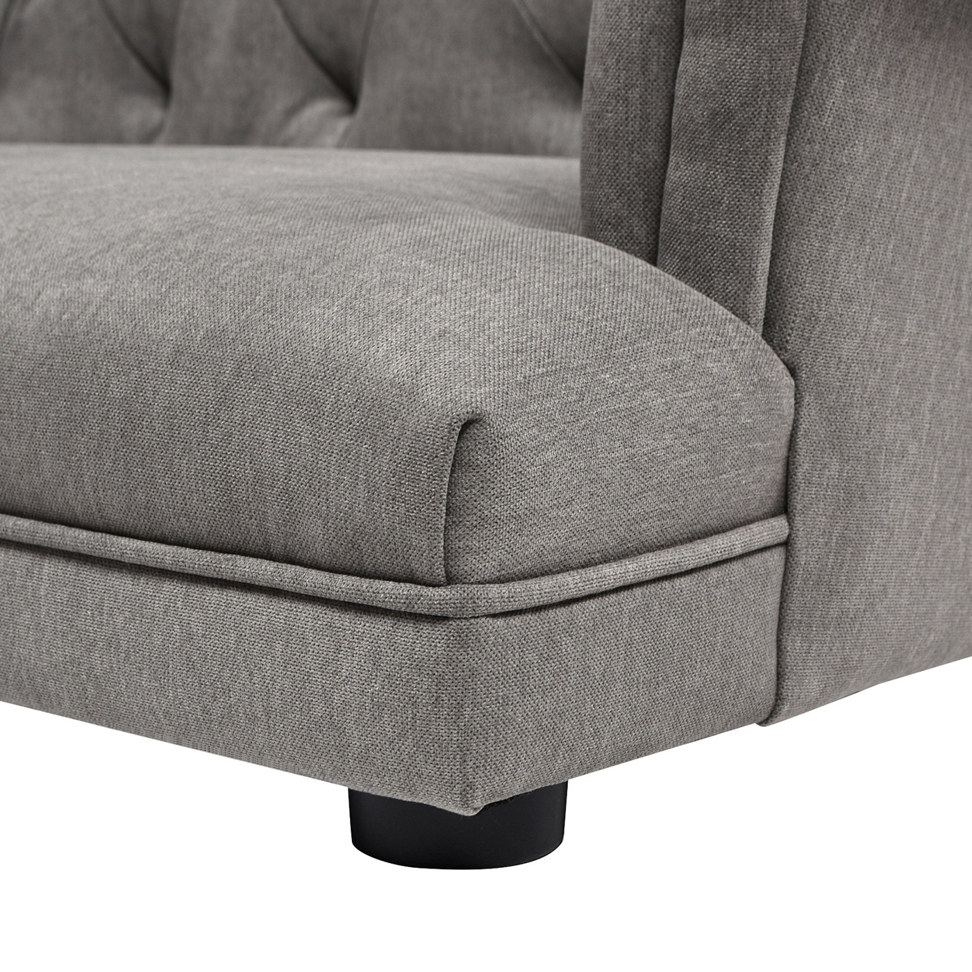 Sofá de cuero minimalista italiano de estilo europeo, sofá de cuero con hebilla, club bar, clubhouse, sofá de cuero americano para tres personas.