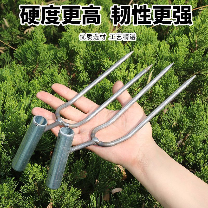 松土两齿叉松土松土工具松土叉松土松土工具松土叉农具钢
