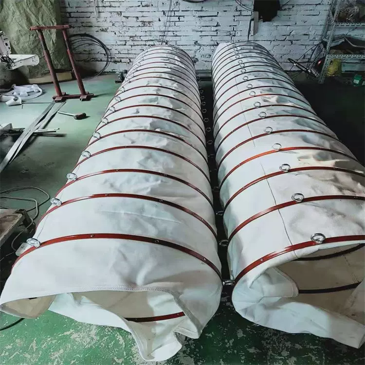 下料口伸缩溜管散装机下料除尘布袋水泥厂输送机帆布溜管