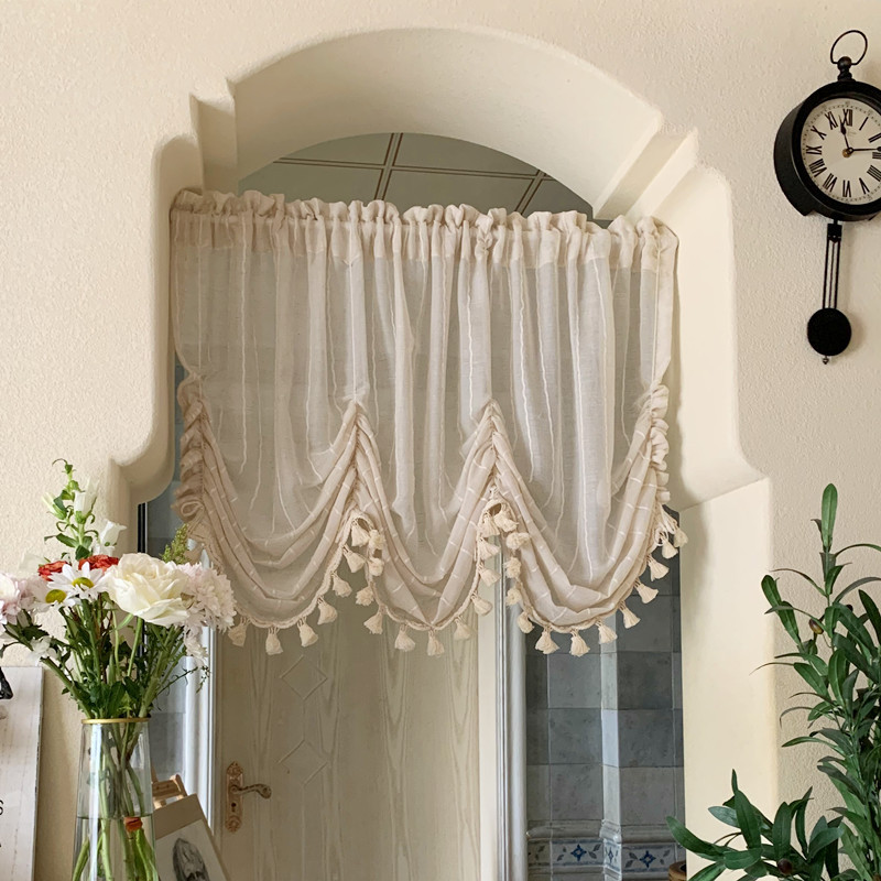 Cross-Border Curtains, Pull-Up Curtains, Roman Curtains, Cream Style Half Curtains, Short Curtains, No Punching, Self-Adhesive Partitions, Curved Curtains