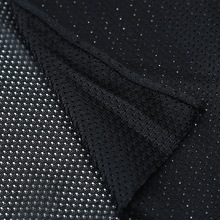 105克低弹满天星针网眼布涤纶经编针织网眼面料服装里布口袋布料