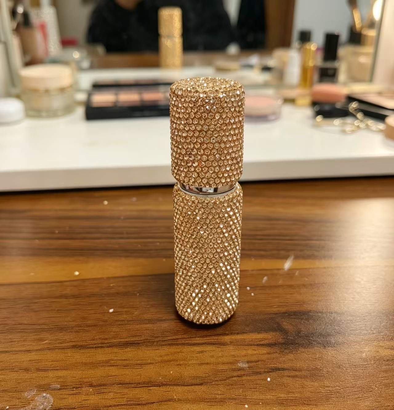 10ml botella de fragancia de diamante con boquilla de pulverización, botella de muestra de vacío, maquillaje de viaje, mini botella de pulverización