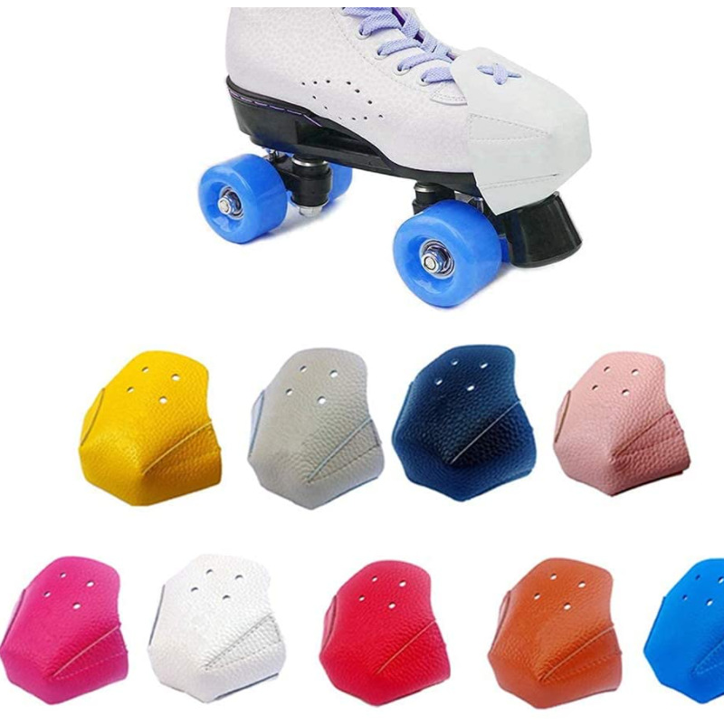 Simple Litchi Pattern PUSkate Toe Protective Cover Roller Skate Toe Protective Leather Cover Skate Toe Cap Protective Gear