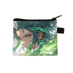 New Genshin Concert Merchandise Zippered Wallet for Students and Kids, Anime Style Cute Bag Mini Zippered Earphone Case Trendy Wholesale