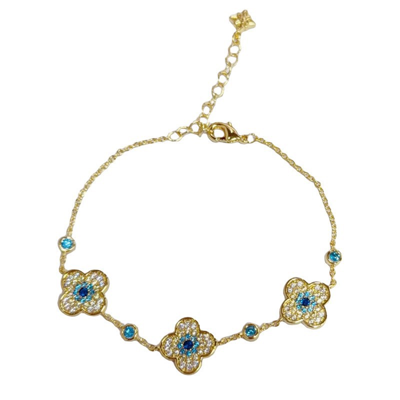Moda de nicho, personalidad única, tendencia, pulsera de circón, diseño de todo fósforo de lujo ligero para mujer, joyería de sentido simple y avanzado al por mayor