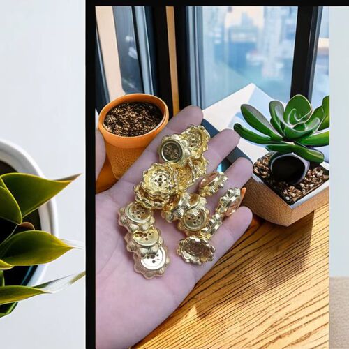 [Factory Direct Supply] Copper Gourd Incense Holder with 9-Hole Design, Mini Creative Water-Drop Style Incense Stand, Multi-Functional Incense Rack, Incense Burner