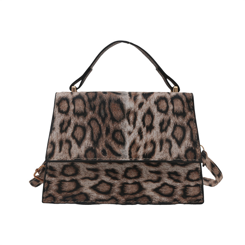 Leopardo europeo y americano retro moda elegante bolso 2024 este año bolso pequeño nuevo estilo de estilo extranjero bolso de hombro elegante