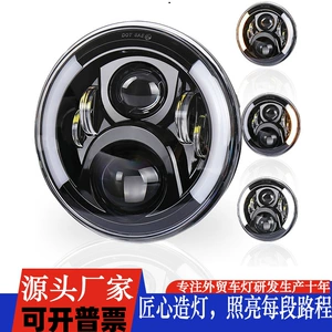 Wrangler 7inch Led motosiklet işıqları 50W, modifikasiya edilmiş fənərlər
