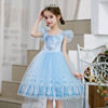 Small princess costume, short sleeve dress, girl's skirt