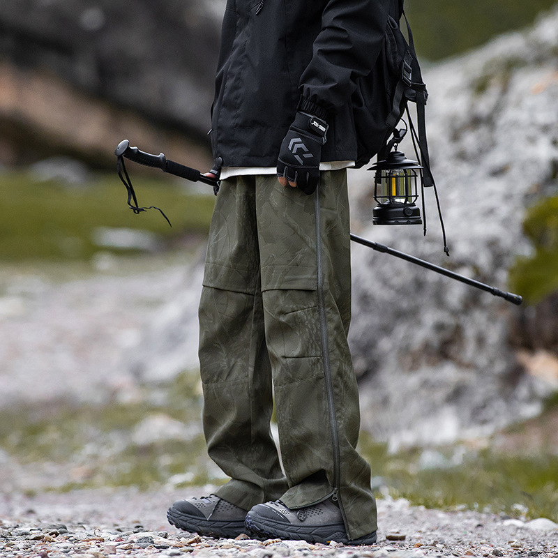 Outdoor Rock Climbing Pants Men's Loose Comfortable Function Mountaineering Hiking Fishing Sports Long Pants Men's Autumn and Winter