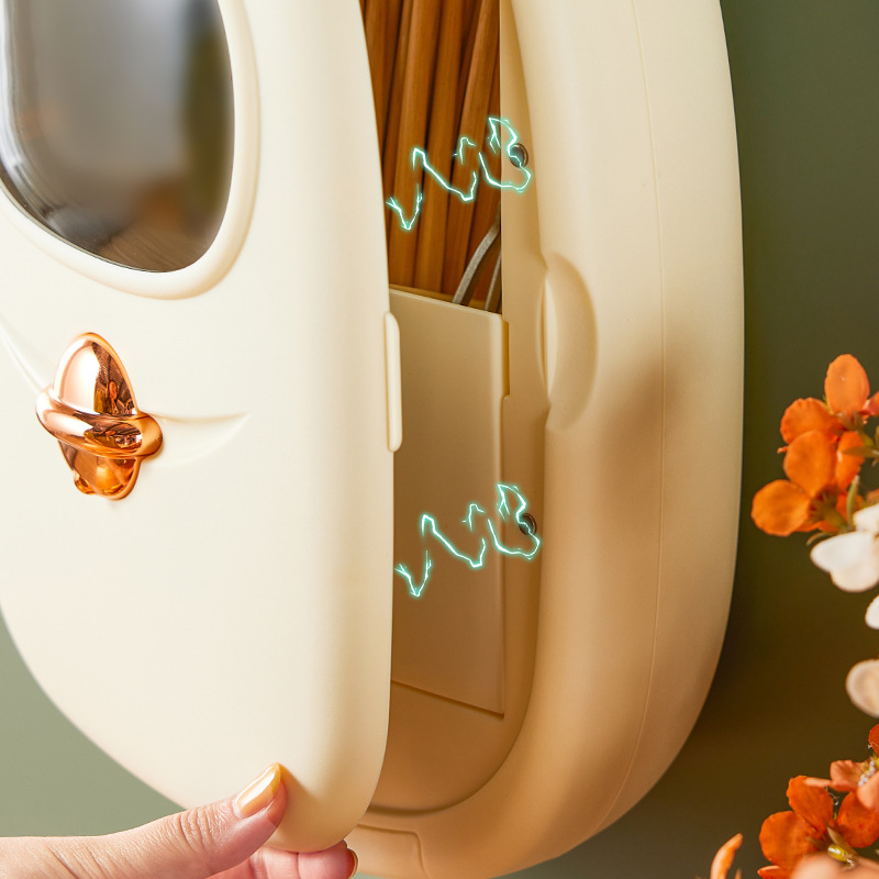 Desinfección UV palillos jaula cesta de drenaje hogar multifuncional plástico montado en la pared caja de vajilla con secado Cocina