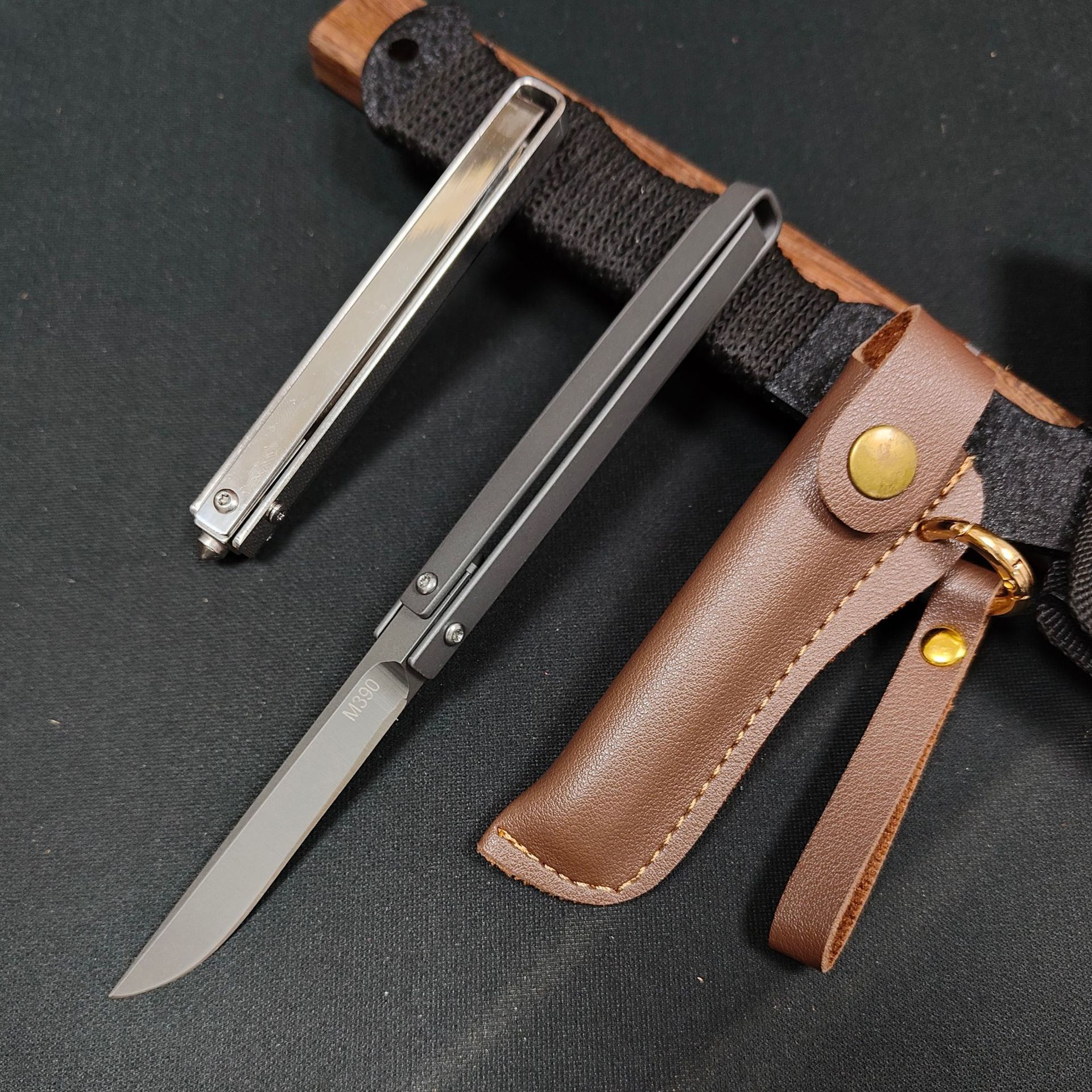 新款折叠刀破窗求生刀便携户外小刀水果刀迷你机械小刀创意旋转刀