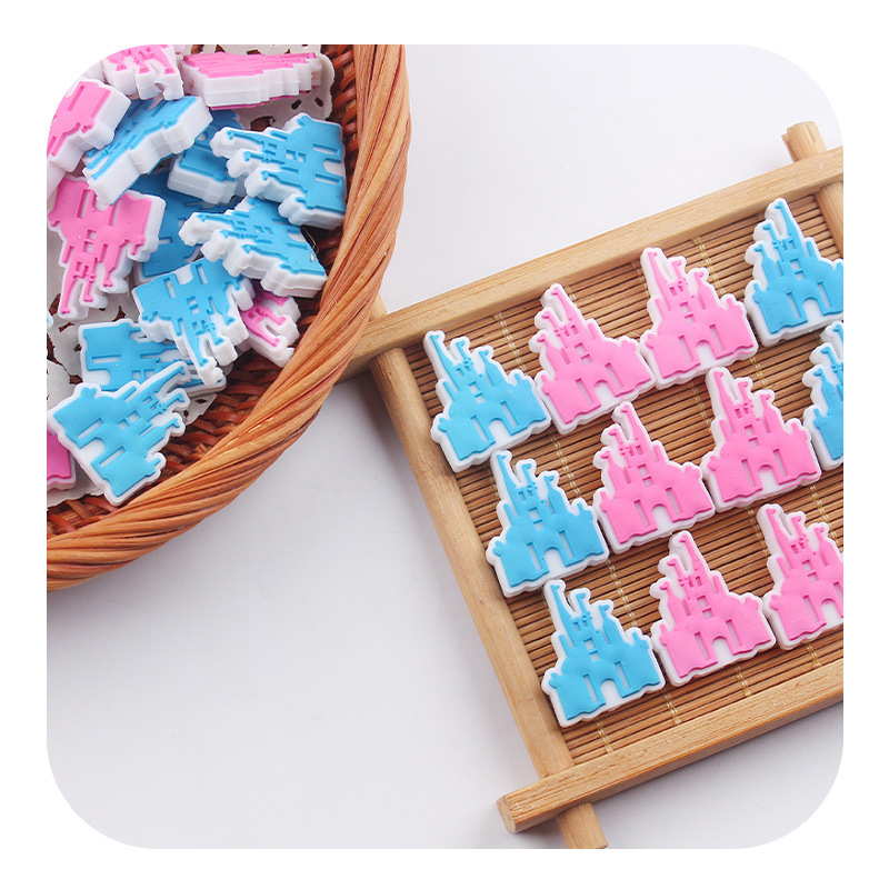 Productos creativos para bebés DIY castillo de dibujos animados joyas de silicona para bebés tetas cadena de dientes molares accesorios de pulsera de diente nuevo