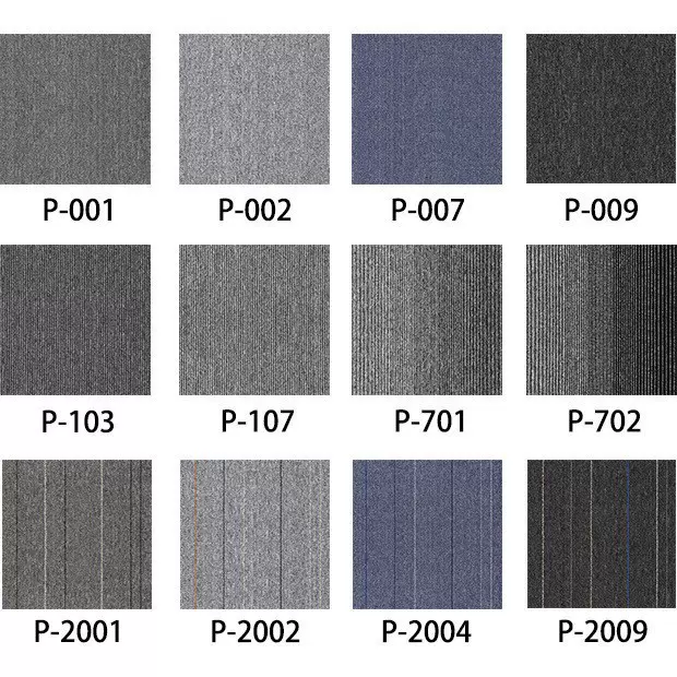 办公室地毯拼接方块台球厅工程房间地垫商用PVC厂家酒店地垫