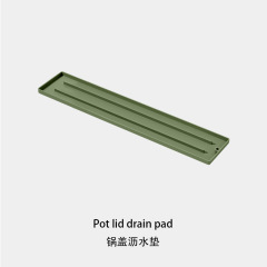 硅胶台面式锅盖垫厨房灶台多功能窄缝锅盖收纳垫免打孔防滑沥水垫