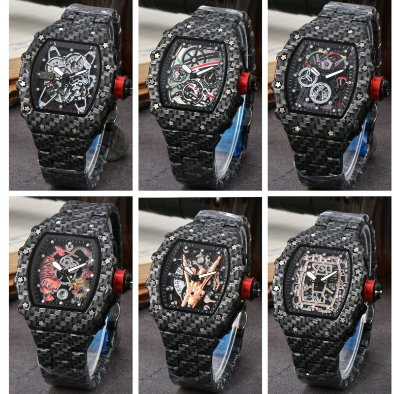 New Cross-border Men's Three-pin Quartz Watch European and American Fashion Quartz Watch Barrel-shaped Personalized Youth Calendar Watch