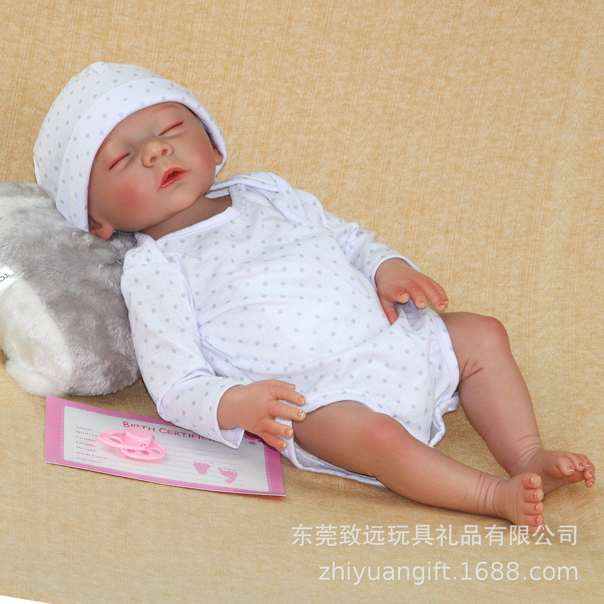 Muñecas pintadas de color, muñecas para bebés hechas a mano, 18 pulgadas pesadas, muñecas de juguetes blandas en stock