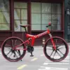 21 speed red ten knife wheels