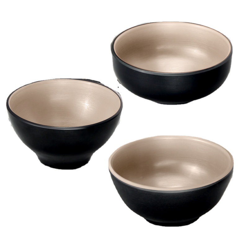 Two-color tableware for commercial use