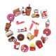 New cross-border dessert food series hole shoes shoes flower shoes buckle accessories DIY accessories cute cartoon shoes