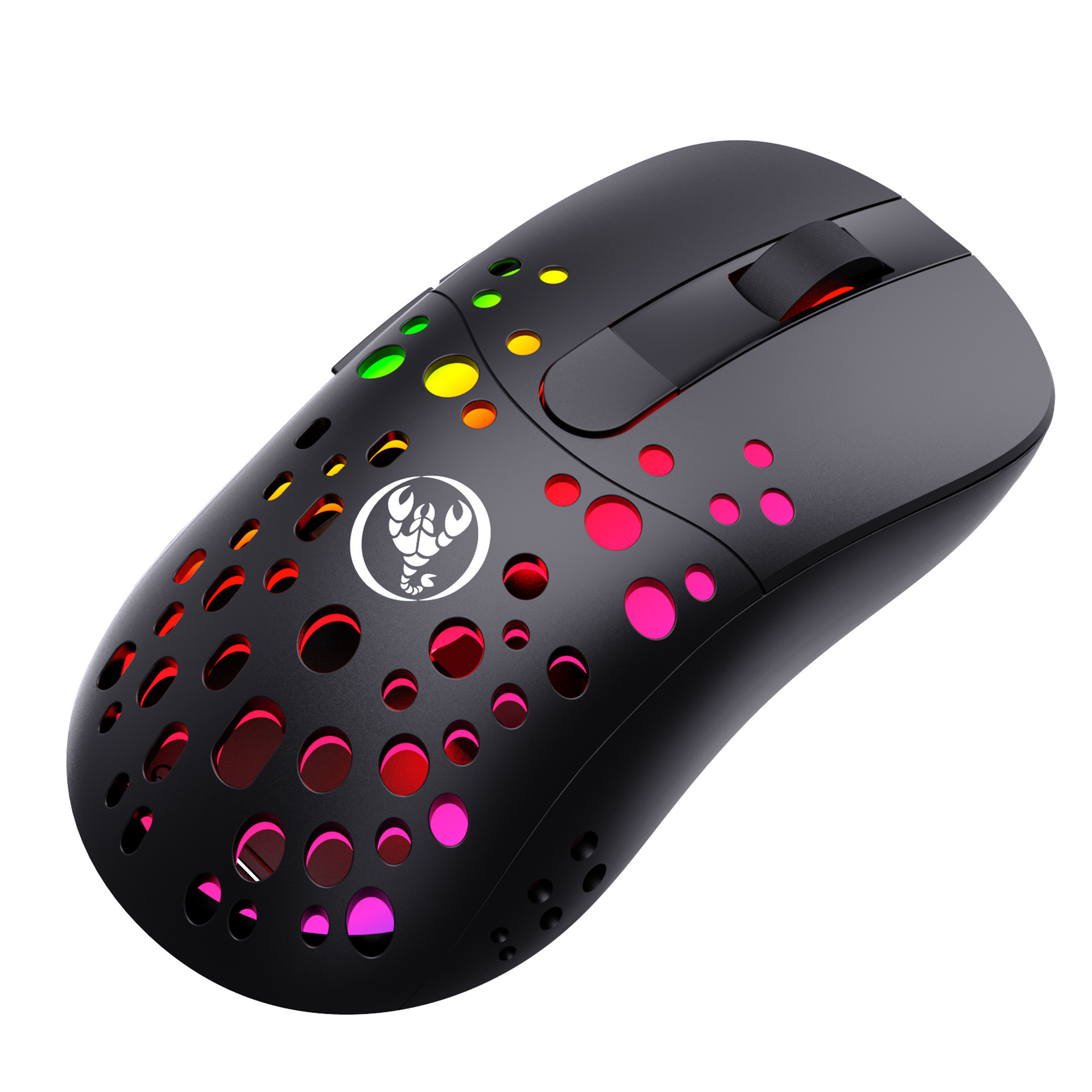 T100 kabelgebundene kabellose 2,4G Dual-Mode-Maus mit Aufladung 550MA Akku RGB leuchtend 6D programmierbar_voghion.com