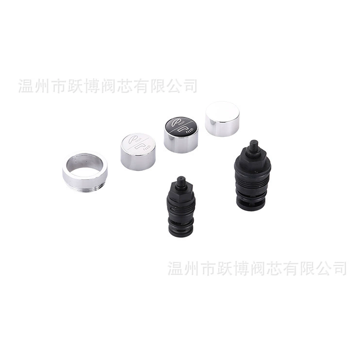 Пластиковый сердечник клапана наружная резьба 23 мм Кнопка для переключения распределения воды (один в два и из) может быть оснащен декоративной крышкой кольца