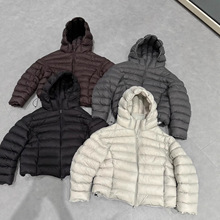 大头花25新款排骨泡芙羽绒服女短款连帽加绒显瘦排骨款90白鸭绒